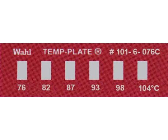 Wahl　instruments テンプ・プレート 29mm×10mm 6点表示 10枚入　101-6-076 1ケース（ご注文単位1ケース）【直送品】