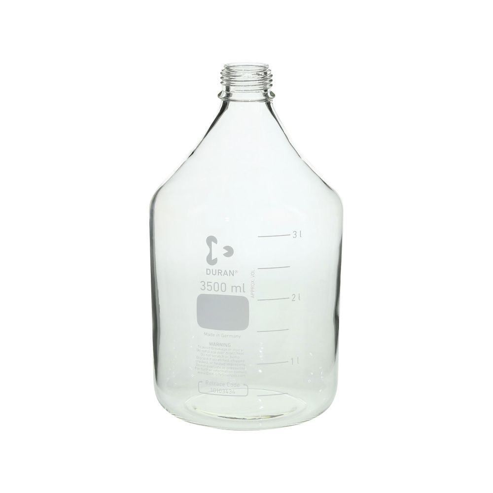 DWK Life Sciences ねじ口びん（メジュームびん）　びんのみ　3.5L　017200-35005 1個（ご注文単位1個）【直送品】