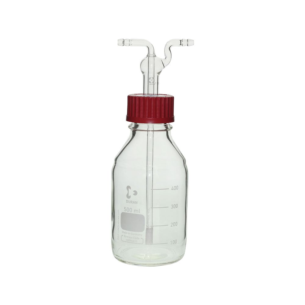 柴田科学 ねじ口洗浄びん　円筒フィルター付　500mL　014680-500 1セット（ご注文単位1セット）【直送品】