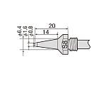 太洋電機産業（goot） 替ノズルφ0.8スリム　TP-100N-S8 1本（ご注文単位1本）【直送品】