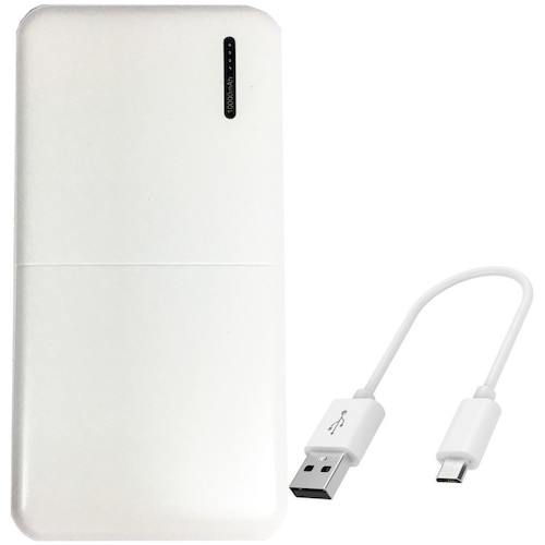 トラスコ中山 岡潮 USBモバイルバッテリー10，000mAh （USB－C／microUSB） 580-2006  (ご注文単位1個) 【直送品】