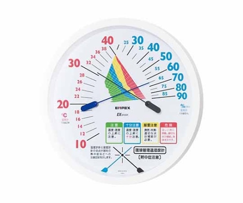 エンペックス気象計 環境管理温・湿度計「熱中症注意」 162×30mm 170g(ブリスター)　TM-2485 1個（ご注文単位1個）【直送品】