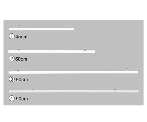 アズワン ポスターハンガー W90cm クリア 1セット（5本入）　61-233-2-4 1セット（ご注文単位1セット）【直送品】