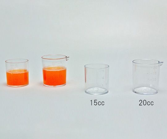 ケーエム化学 PS計量カップ 15cc 1箱（100個入）　1017 1箱（ご注文単位1箱）【直送品】