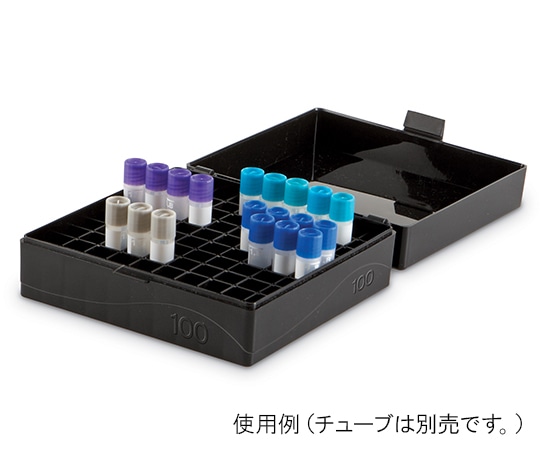 Fisher　Scientific マイクロチューブストレージボックス 100本用 黒 5個入　11918014 1ケース（ご注文単位1ケース）【直送品】