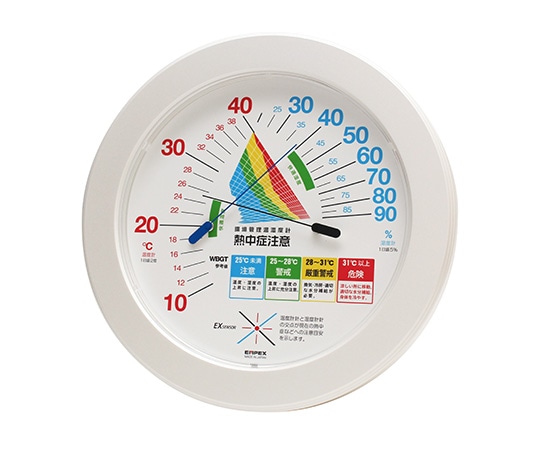 エンペックス気象計 環境管理温・湿度計「熱中症注意」 壁掛け　TM-2482W 1個（ご注文単位1個）【直送品】
