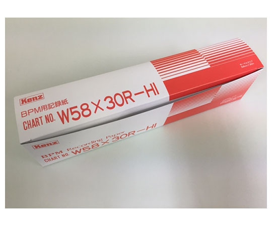 スズケン BPM用記録紙 KENZ 1箱（5巻入）　W58X30R-HI 1箱（ご注文単位1箱）【直送品】