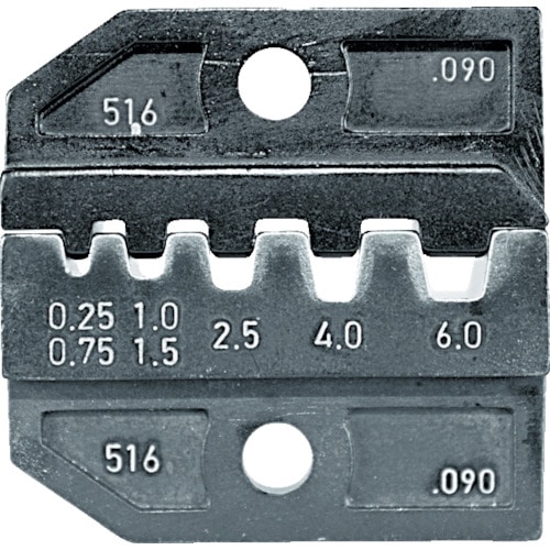 トラスコ中山 RENNSTEIG 圧着ダイス 624-090 フェルール端子0.25-6.0（ご注文単位1組）【直送品】