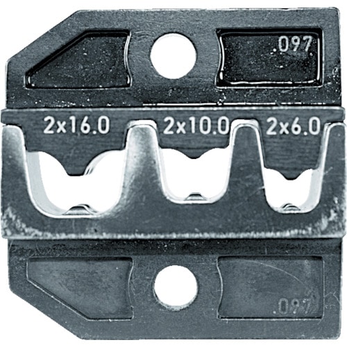 トラスコ中山 RENNSTEIG 圧着ダイス 624-097 フェルール端子2X6、2X10、（ご注文単位1組）【直送品】