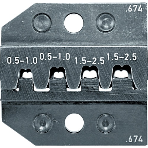 トラスコ中山 RENNSTEIG 圧着ダイス 624-674 ソケットコンタクト 0.5-2.（ご注文単位1組）【直送品】