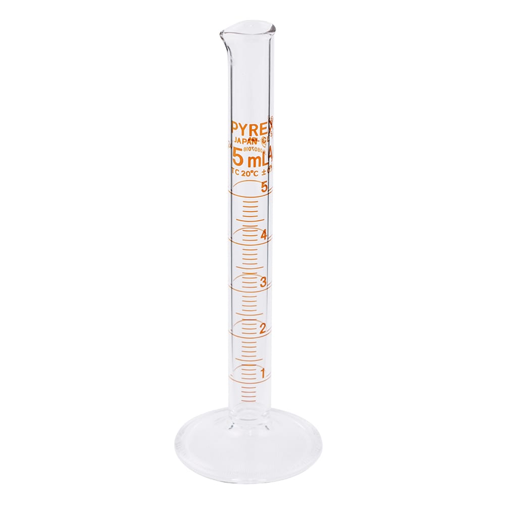 コーニング・PYREX PYREX(R) JIS メスシリンダー 5mL　3022JIS-5 1ケース（ご注文単位1ケース）【直送品】