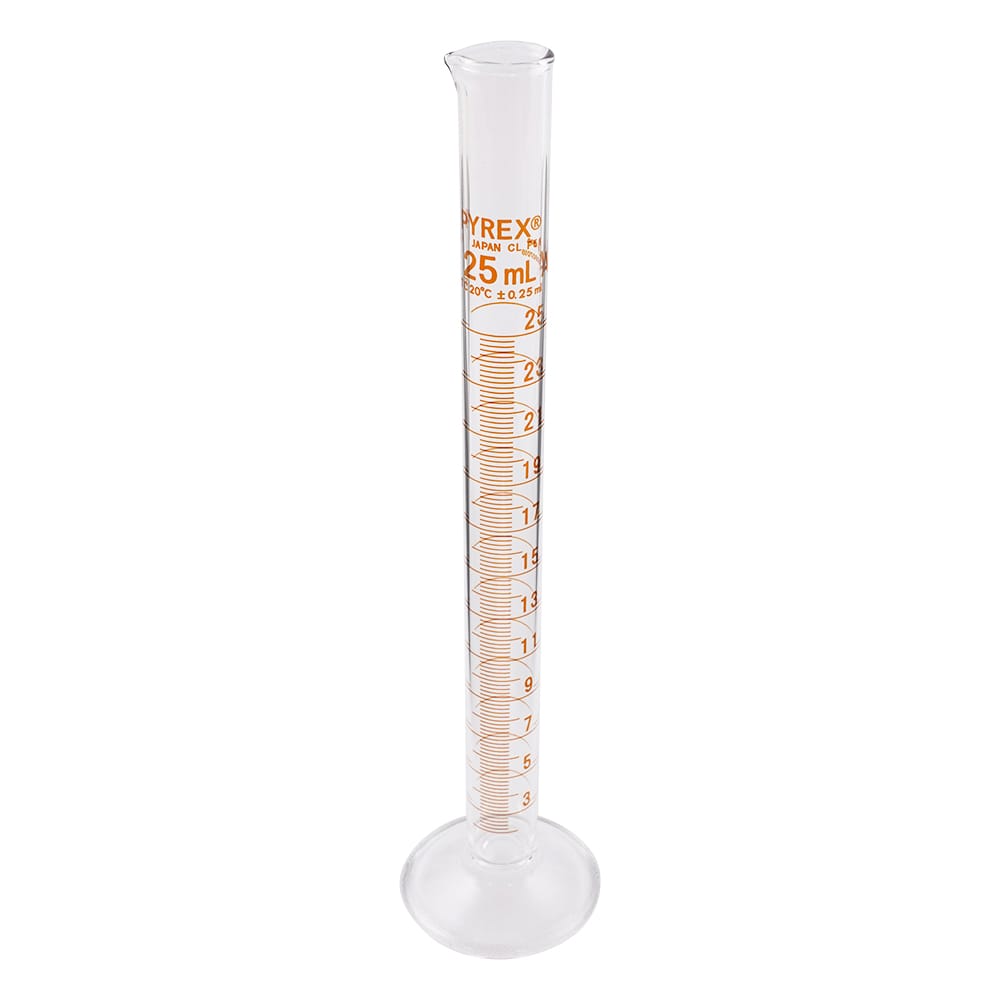 コーニング・PYREX PYREX(R) JIS メスシリンダー 25mL　3022JIS-25 1ケース（ご注文単位1ケース）【直送品】