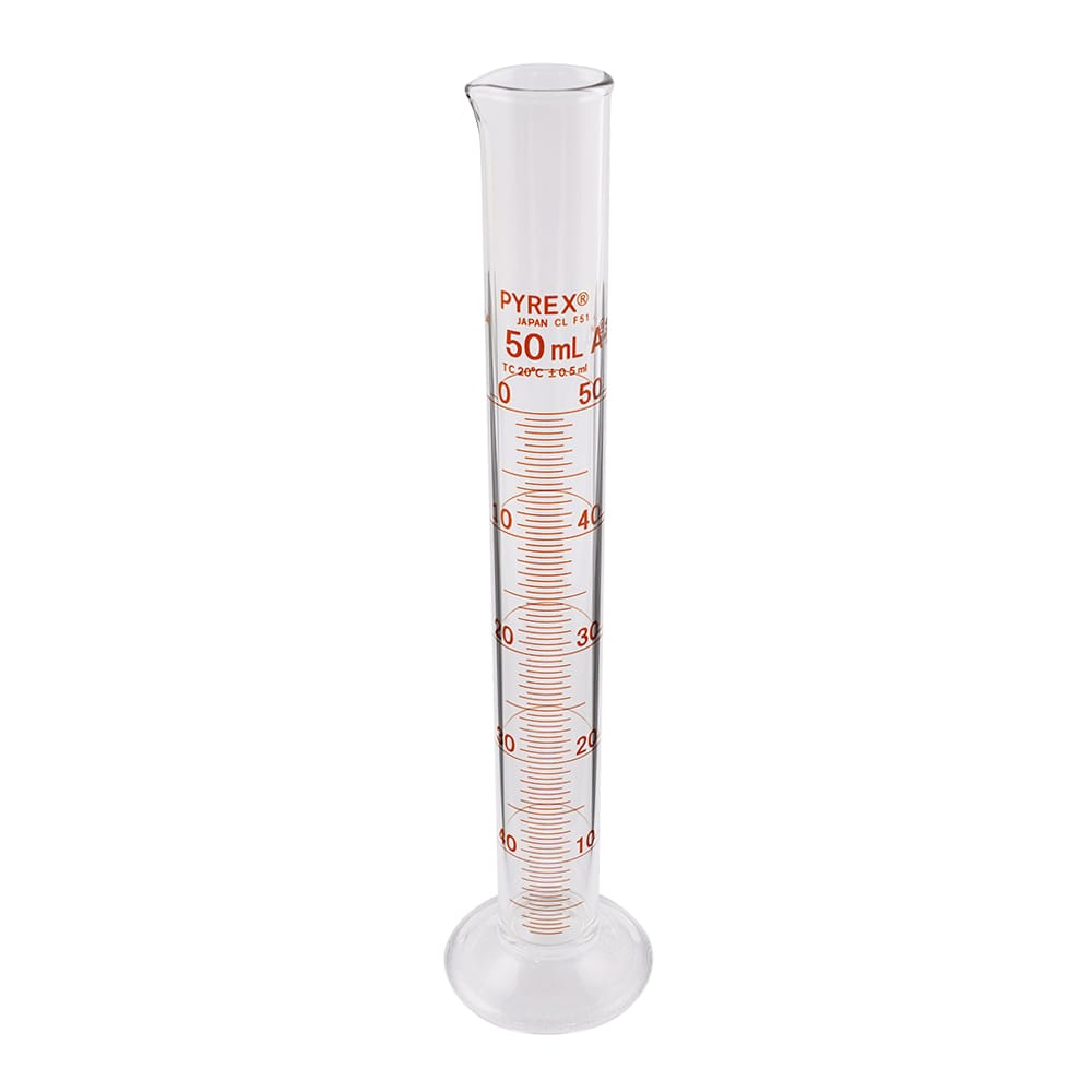 コーニング・PYREX PYREX(R) JIS メスシリンダー 50mL　3022JIS-50 1ケース（ご注文単位1ケース）【直送品】