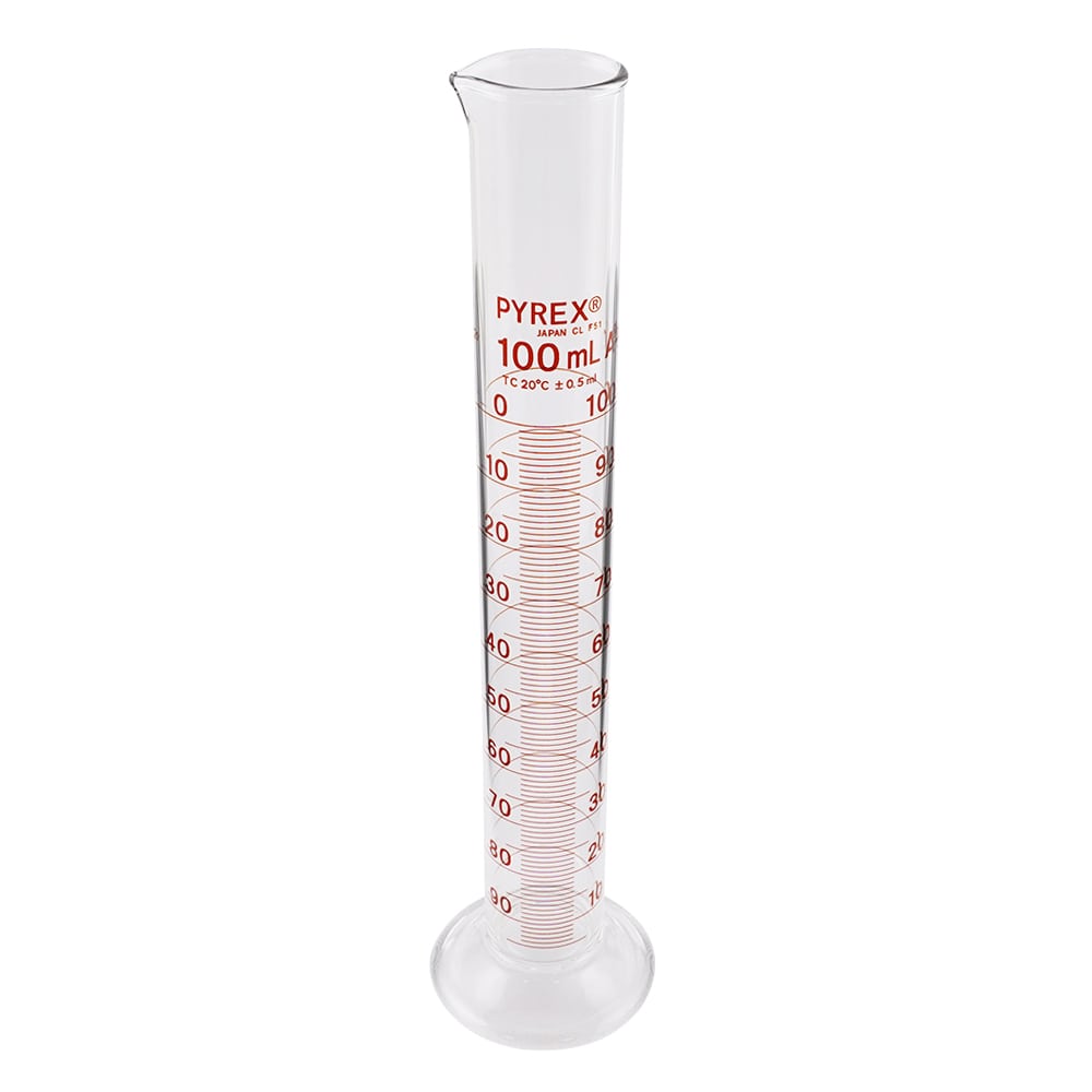 コーニング・PYREX PYREX(R) JIS メスシリンダー 100mL　3022JIS-100 1ケース（ご注文単位1ケース）【直送品】