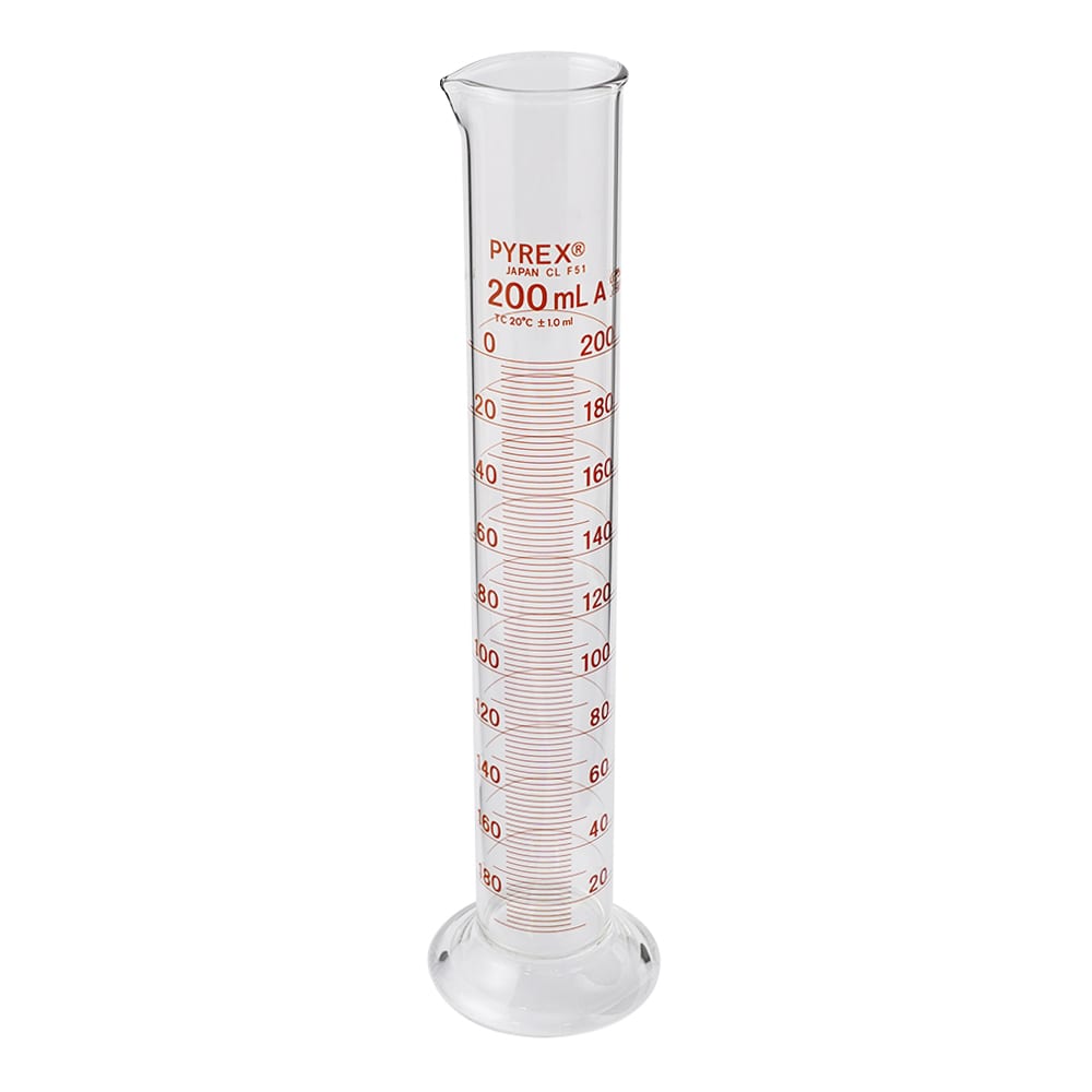 コーニング・PYREX PYREX(R) JIS メスシリンダー 200mL　3022JIS-200 1ケース（ご注文単位1ケース）【直送品】