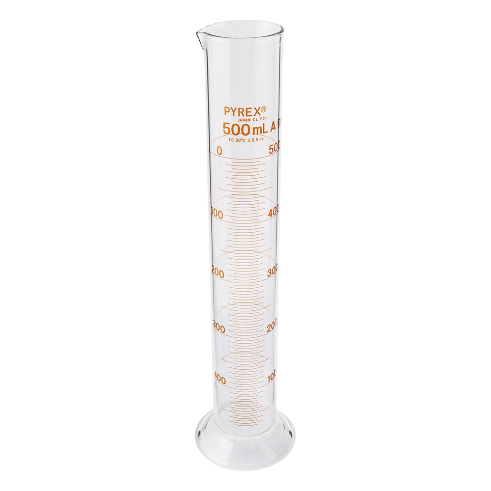 コーニング・PYREX PYREX(R) JIS メスシリンダー 500mL　3022JIS-500 1ケース（ご注文単位1ケース）【直送品】