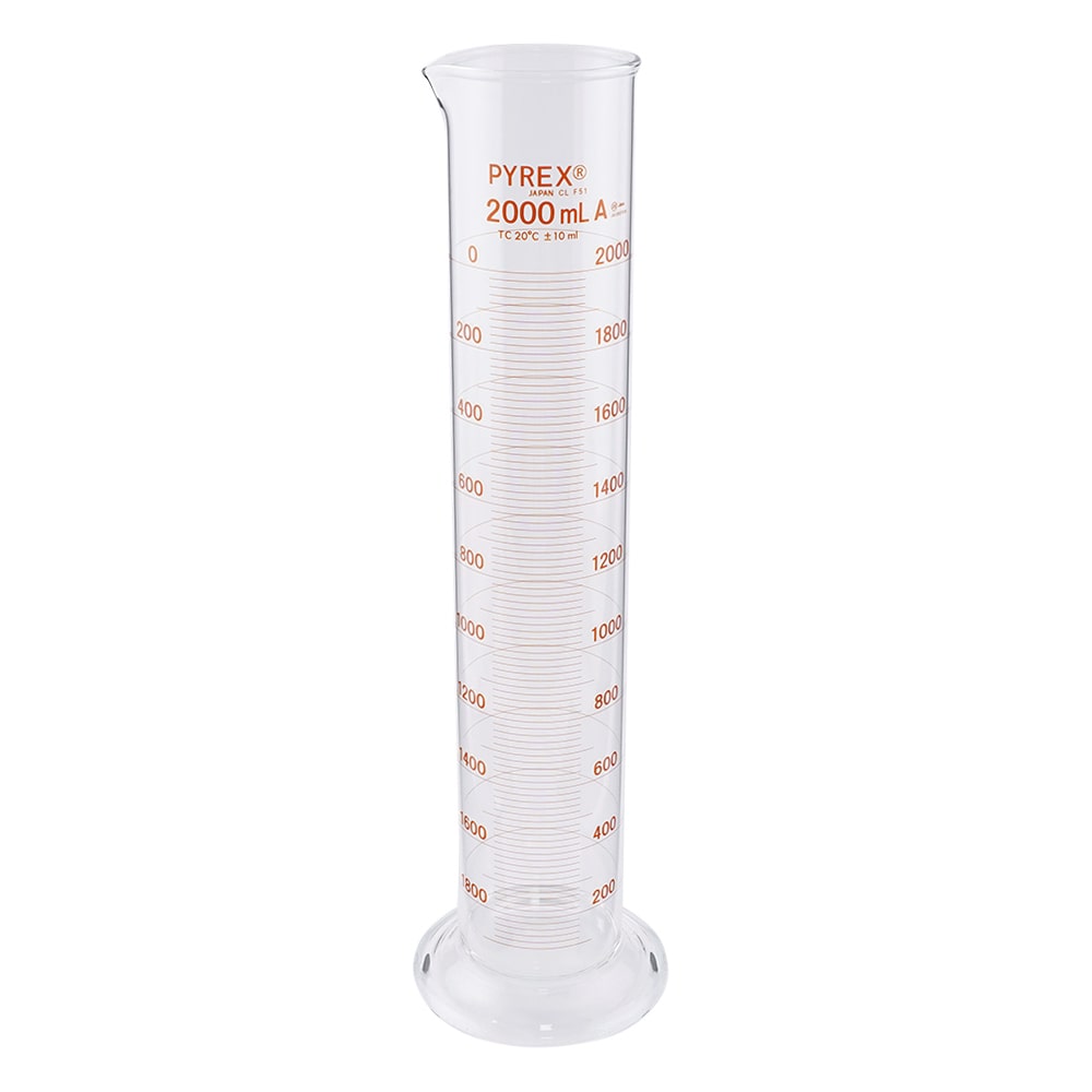 コーニング・PYREX PYREX(R) JIS メスシリンダー 2000mL　3022JIS-2L 1ケース（ご注文単位1ケース）【直送品】