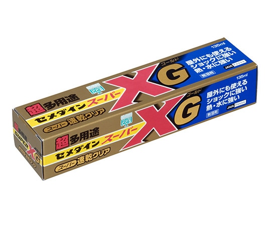 セメダイン スーパーXゴールド クリア 135mL 箱　AX-015 1個（ご注文単位1個）【直送品】