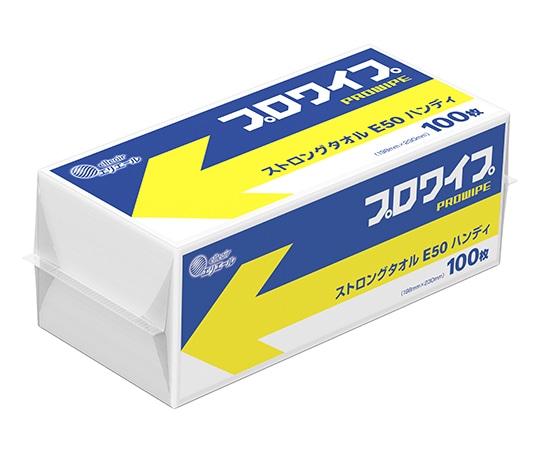 エリエール（大王製紙） エリエール プロワイプ ストロングタオルE50 ハンディ-100 1ケース（100枚×16パック入）　703429 1ケース（ご注文単位1ケース）【直送品】