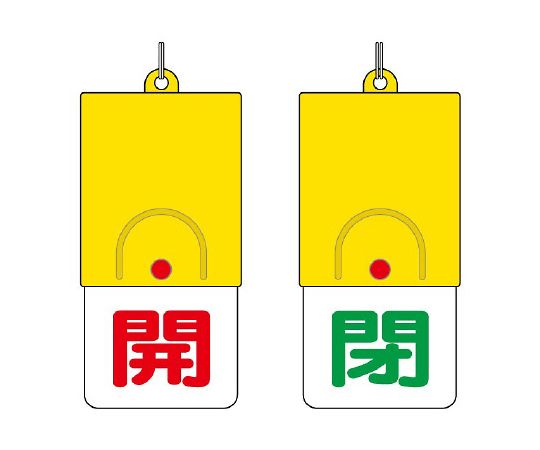 ユニット 回転式両面表示板　開：赤文字　閉：緑文字　857-32 1個（ご注文単位1個）【直送品】