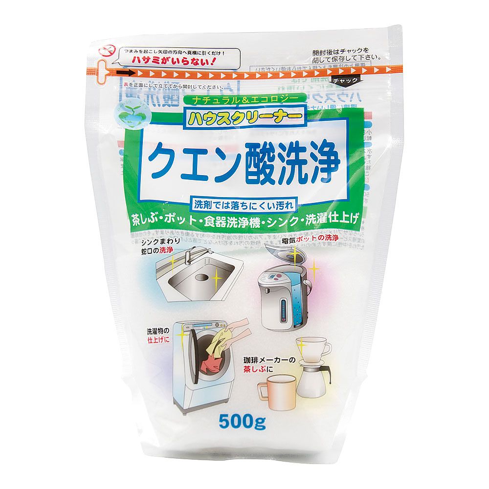 トーヤク クエン酸洗浄 500g　 1個（ご注文単位1個）【直送品】