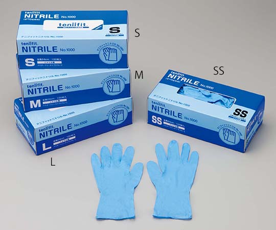 コクゴ teniifit　NITRILE　S　100枚入　 1箱（ご注文単位1箱）【直送品】