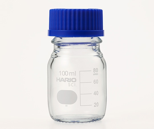 HARIO 耐熱ねじ口瓶（液切リング付）　GL-45　100mL　NBO-100-SCI 1本（ご注文単位1本）【直送品】