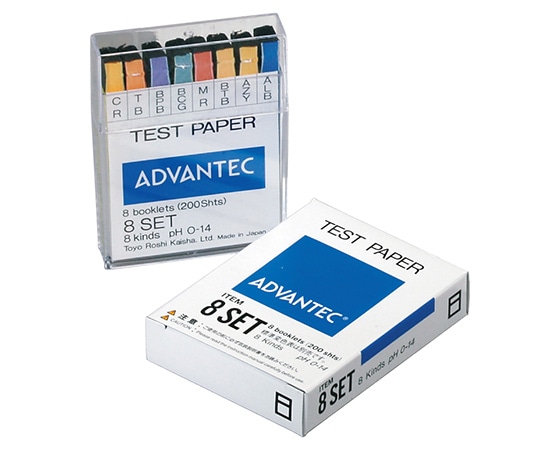 ADVANTEC pH試験紙　8セット　07013020 1セット（ご注文単位1セット）【直送品】