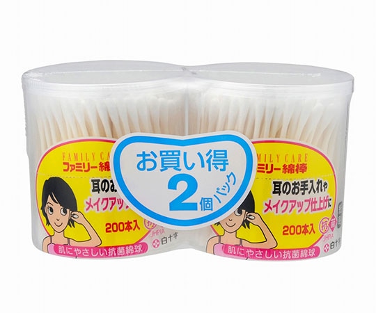 白十字 FC（ファミリーケア）　ファミリー綿棒　400本×48個　10925 1ケース（ご注文単位1ケース）【直送品】