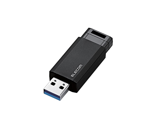 エレコム USB3.1（Gen1）対応　ノック式USBメモリ　16GB　ブラック　MF-PKU3016GBK 1個（ご注文単位1個）【直送品】