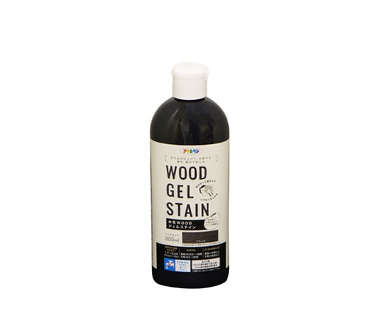 アサヒペン 水性WOODジェルステイン　300mL　ブラック　AP9018151 1個（ご注文単位1個）【直送品】