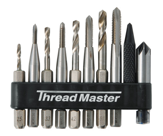 イチネンMTM ThreadMaster　六角軸ポイントタップと下穴ドリル10本組　22259 1組（ご注文単位1組）【直送品】