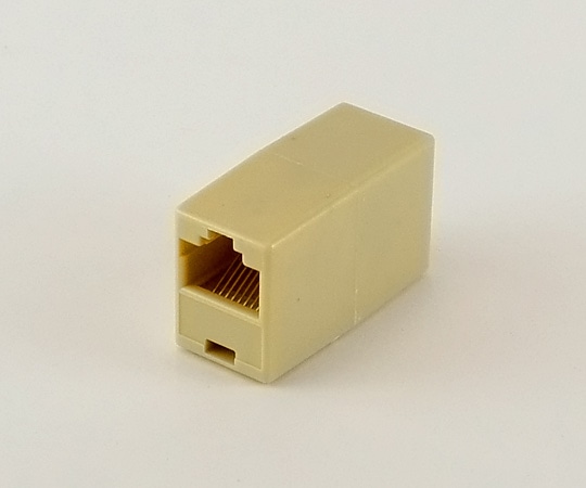 アズワン CAT6e用RJ45中継コネクター　RJ45-JJ-CAT6 1個（ご注文単位1個）【直送品】