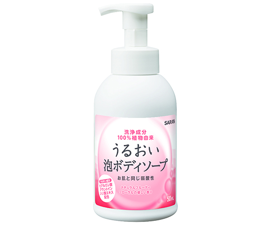 サラヤ うるおい泡ボディソープ500mLポンプ付　51284 1本（ご注文単位1本）【直送品】