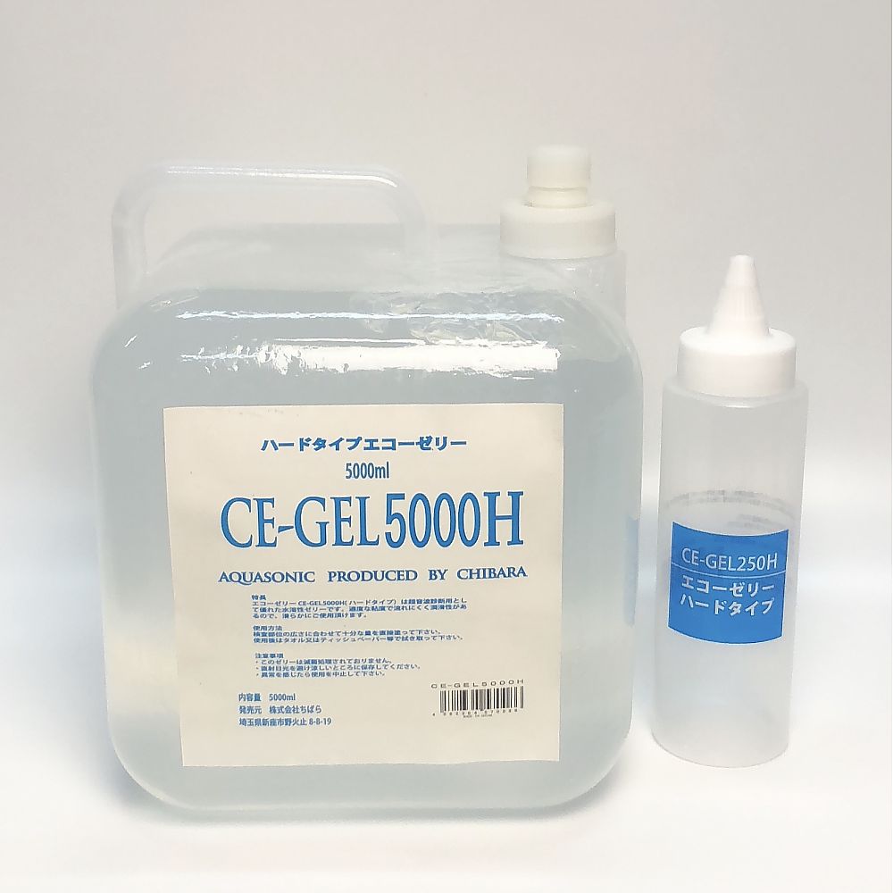 ちばら エコーゼリー　5L×1個入　ハードタイプ（超音波検査用）　CE-GEL5000H 1箱（ご注文単位1箱）【直送品】