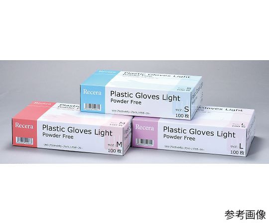 歯愛メディカル リセラ　プラスチックグローブLight　粉無　M　100枚入　65030 1箱（ご注文単位1箱）【直送品】