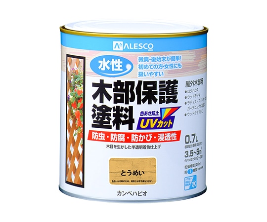 カンペハピオ（KANSAI） 水性木部保護塗料　とうめい　0.7L　617654001007 1個（ご注文単位1個）【直送品】