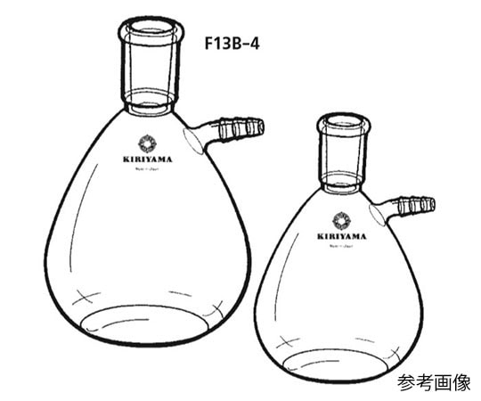 桐山製作所 吸引フラスコ　1000mL　F13B-4-6 1個（ご注文単位1個）【直送品】