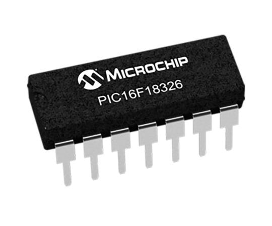 Microchip マイコン 8ビット RISC PIC16 32MHz 28 kB フラッシュ 14-Pin PDIP 1袋（5個入）　PIC16F18326-I/P 1袋（ご注文単位1袋）【直送品】