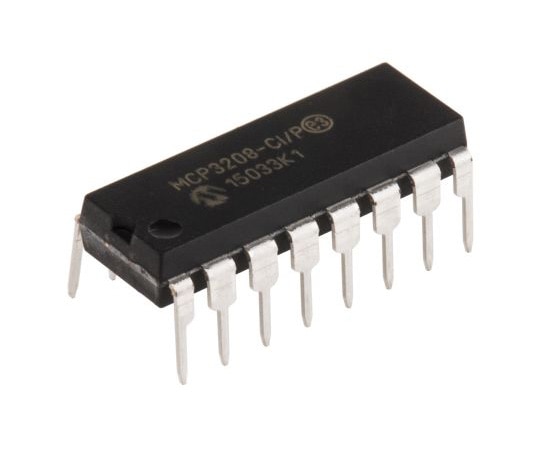 Microchip 12ビット ADコンバータ SPI 16ピン PDIP 1袋（5個入）　MCP3208-CI/P 1袋（ご注文単位1袋）【直送品】