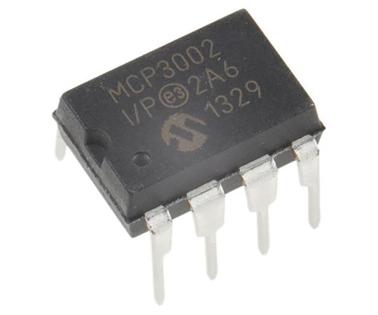 Microchip 10ビット ADコンバータ SPI 8ピン PDIP 1袋（2個入）　MCP3002-I/P 1袋（ご注文単位1袋）【直送品】