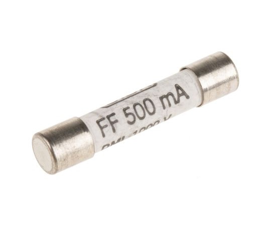 SIBA （シバ）　セラミック管ヒューズ　500mA　（超速断型）　6.3x32mm　1kV　ac/dc　70-172-40/0.5A 1個（ご注文単位1個）【直送品】