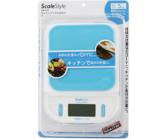 SUN　UP Scale　Style　かんたんデジタルはかり　台型　5kg　EDS-05K 1個（ご注文単位1個）【直送品】