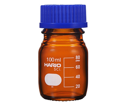 HARIO (茶)耐熱ねじ口瓶（液切リング付）　GL-45　100mL　NBB-100-SCI 1本（ご注文単位1本）【直送品】