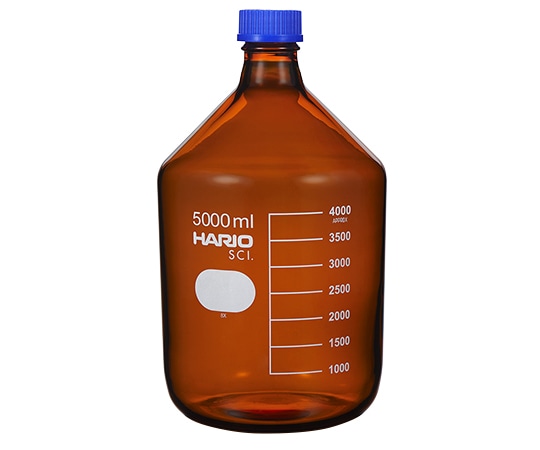 HARIO (茶)耐熱ねじ口瓶（液切リング付）　GL-45　5000mL　NBB-5L-SCI 1本（ご注文単位1本）【直送品】