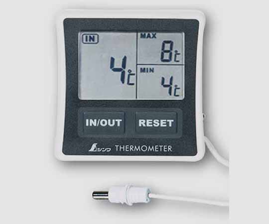 シンワ測定 冷蔵庫用デジタル温度計　A　最高・最低　隔測式　73042 1個（ご注文単位1個）【直送品】