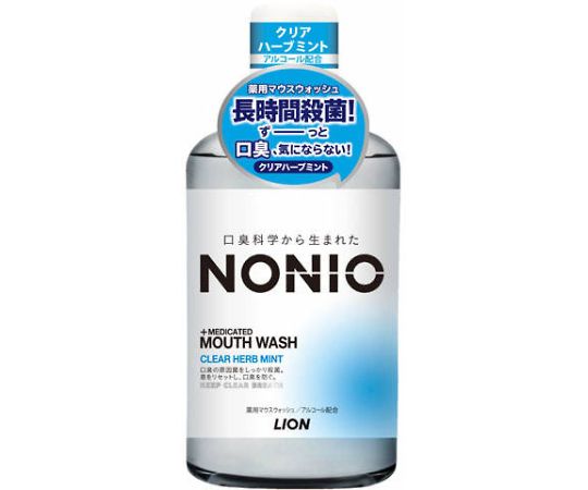 ライオン NONIOマウスウォッシュ　クリアハーブミント　600mL　 1個（ご注文単位1個）【直送品】