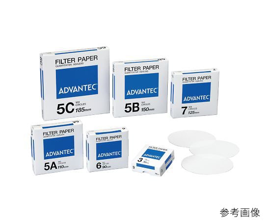 ADVANTEC 定量濾紙No.3　32mm　100枚入　01301032 1箱（ご注文単位1箱）【直送品】