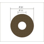 トラスコ中山 ナカニシ サンドペーパーディスク(100枚入)粒度#80 基材：布 外径31mm（ご注文単位1袋）【直送品】