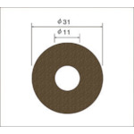 トラスコ中山 ナカニシ サンドペーパーディスク（100枚入）粒度180 基材：布 外径31mm 477-3276  (ご注文単位1袋) 【直送品】